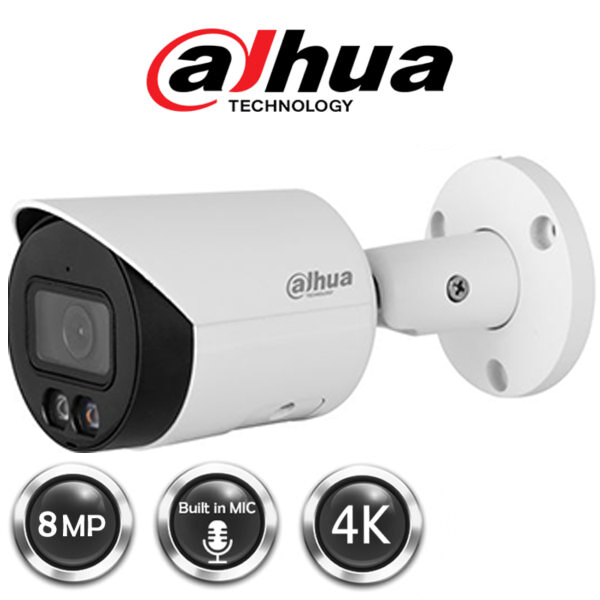 Dahua 8MP Smart Dual Light Bullet Camera